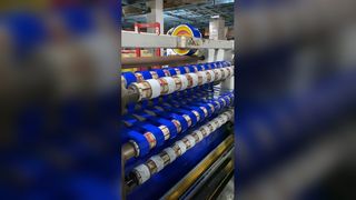 진한 파란색 맞춤형 테이프 보안 포장