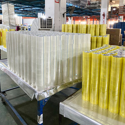 좋은 가격 Clear/Transparent Yellowish BOPP Adhesive Packing Tape Factory Price 온라인으로