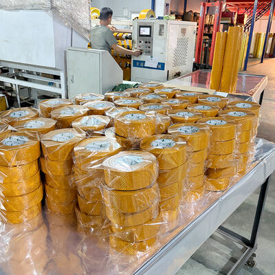 50μ 두께 황색 포장 테이프 55mm X 150y 골판지 상자 밀봉용