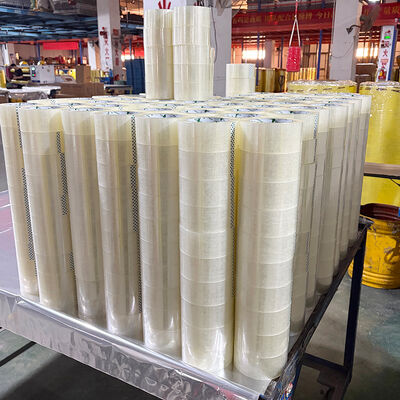 순수 백색 투명 핫 판매 플라스틱 Bopp 포장 테이프 공장 도매